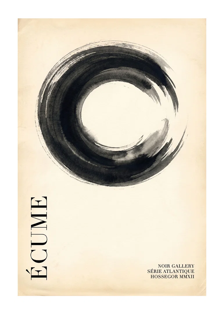 Elegant circle with subtle tones and calm atmosphere.-12