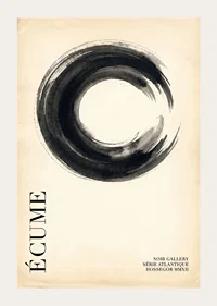 Elegant circle with subtle tones and calm atmosphere.-3