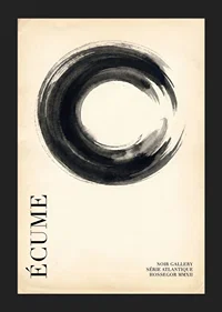 Elegant circle with subtle tones and calm atmosphere.-5