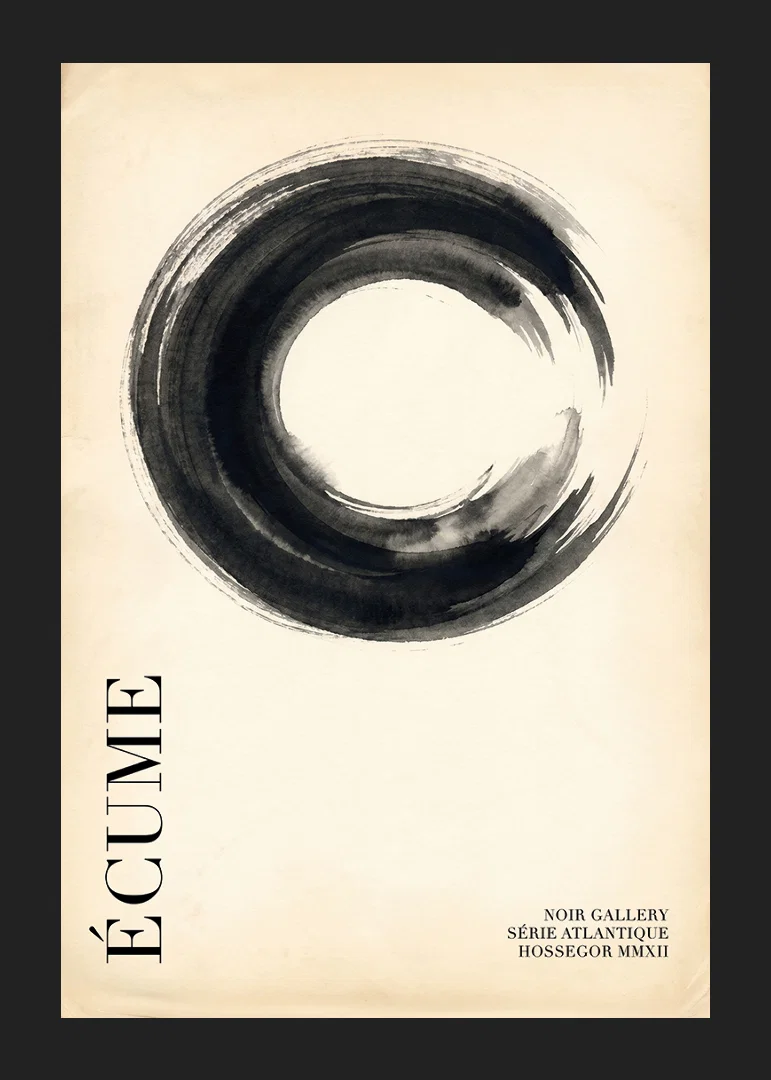 Elegant circle with subtle tones and calm atmosphere.-12