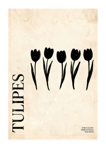 Plagát Noir Tulips