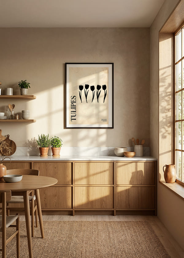 Póster Noir Tulips crossfade