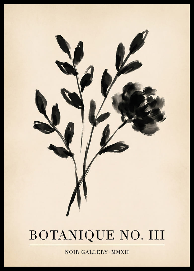 Elegantný kvetinový vzor v monochromatickom prevedení zachytáva krásu pokoja.-12