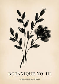Elegantný kvetinový vzor v monochromatickom prevedení zachytáva krásu pokoja.-7