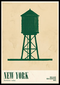 A stylish water tank against a sun-bleached background.-0