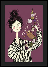 The woman embraces the world of wine with style and joy.-4