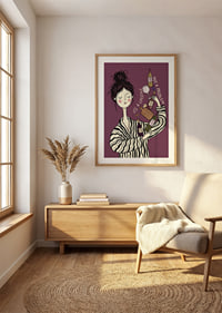 The woman embraces the world of wine with style and joy.-8