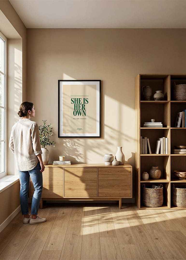 Krachtige tekst op een crèmekleurige achtergrond, symbool voor onafhankelijkheid.-12