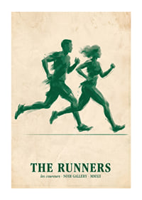 Two runners in perfect harmony capture the essence of movement.-1