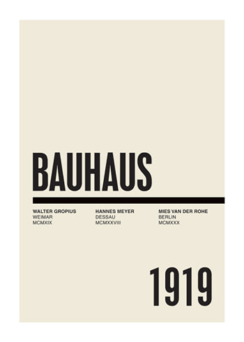 Affiche Bauhaus Founders