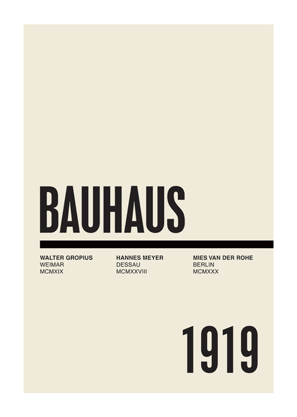 Poster Bauhaus Founders