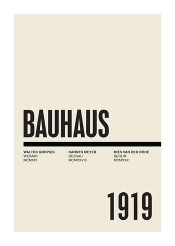 Poster Bauhaus Founders