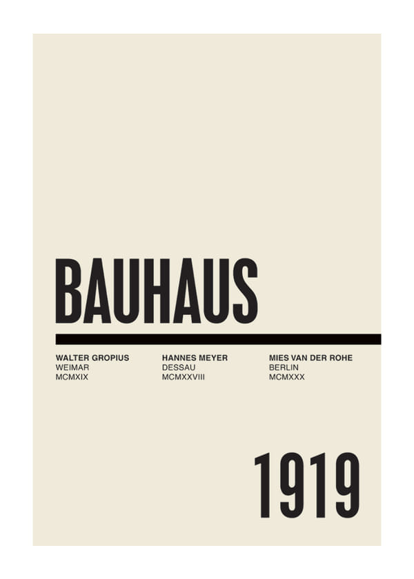 Affiche Bauhaus Founders