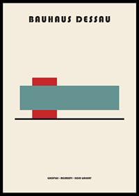 Minimalistisk poster med geometriska former och Bauhaus-stil.-6