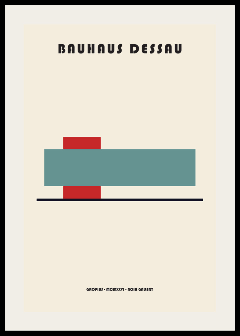 Minimalistisk poster med geometriska former och Bauhaus-stil.-12
