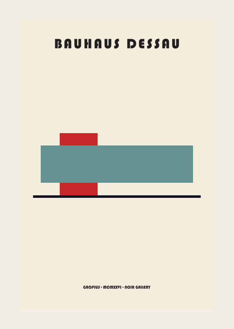 Minimalistisk poster med geometriska former och Bauhaus-stil.-12