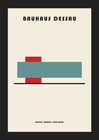 Minimalistisk poster med geometriska former och Bauhaus-stil.-5