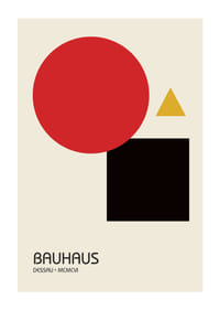 Elegantiškas Bauhaus dizainas su paprastomis formomis ir ryškiomis spalvomis.-1