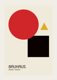 Elegantiškas Bauhaus dizainas su paprastomis formomis ir ryškiomis spalvomis.-3