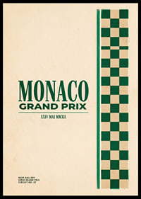 Elegant poster of the Monaco Grand Prix in classic style.-6