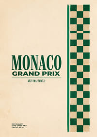 Elegants Monako Grand Prix plakāts klasiskā stilā.-7