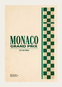 Elegant poster of the Monaco Grand Prix in classic style.-3