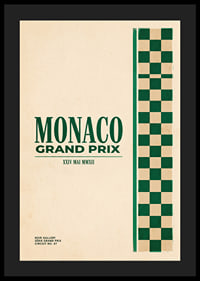 Elegant poster of the Monaco Grand Prix in classic style.-4