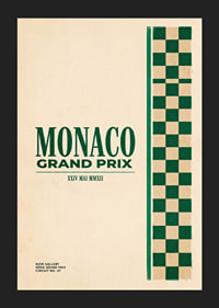 Elegant poster of the Monaco Grand Prix in classic style.-5