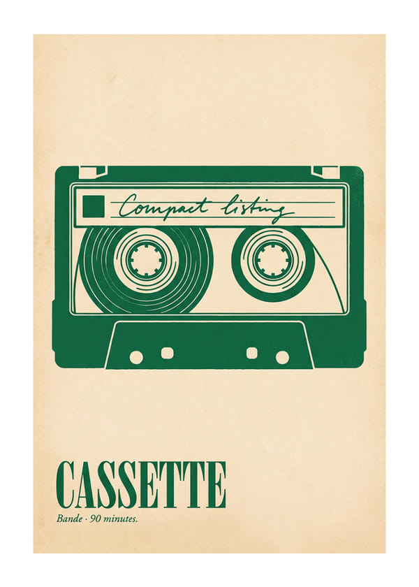 Poster Retro Cassette