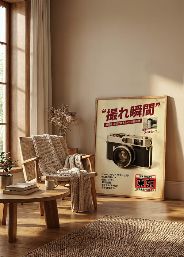 Poster Tokyo Vintage Camera crossfade
