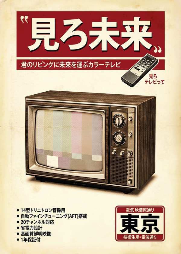 Poster Tokyo Vintage Television