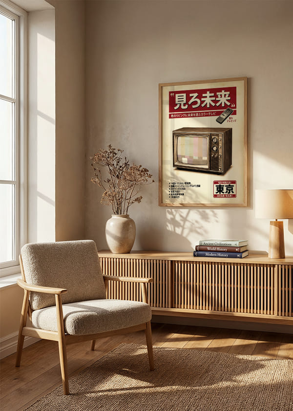 Poster Tokyo Vintage Television crossfade