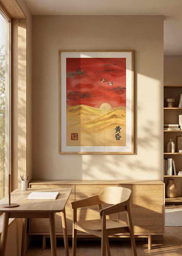 Poster Sunset Flight crossfade