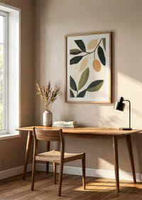 The simplicity of the olives and leaves gives the room calm and elegance.-8