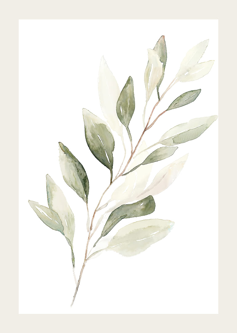 A calming wreath of leaves in soft, natural tones.-12