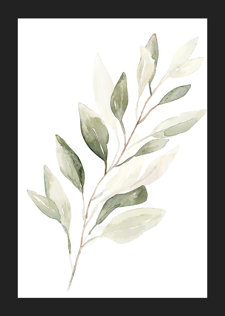 A calming wreath of leaves in soft, natural tones.-12