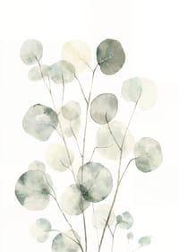 Light green leaves floating in airy elegance.-7