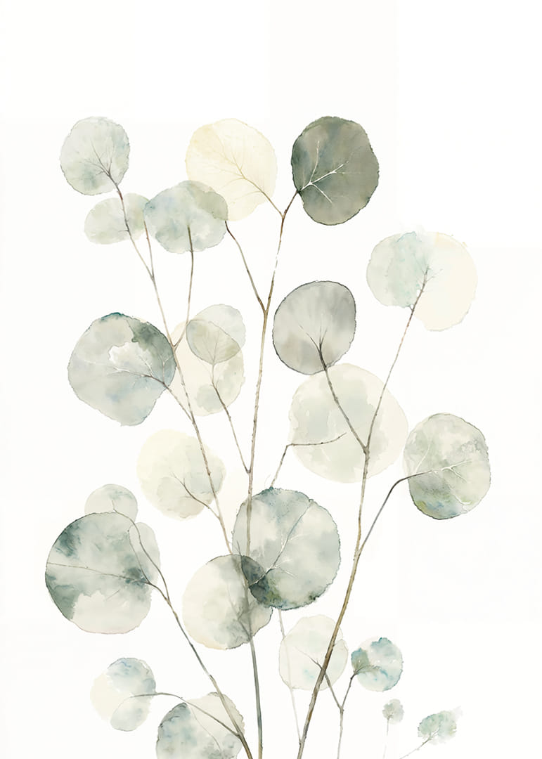 Light green leaves floating in airy elegance.-12