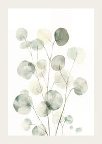 Light green leaves floating in airy elegance.-3