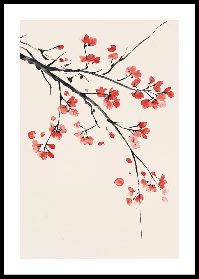 Soft cherry blossoms float against a light background.-12