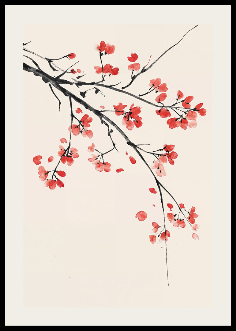 Soft cherry blossoms float against a light background.-12