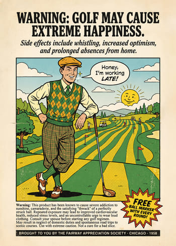 Poster Golf Side Effects