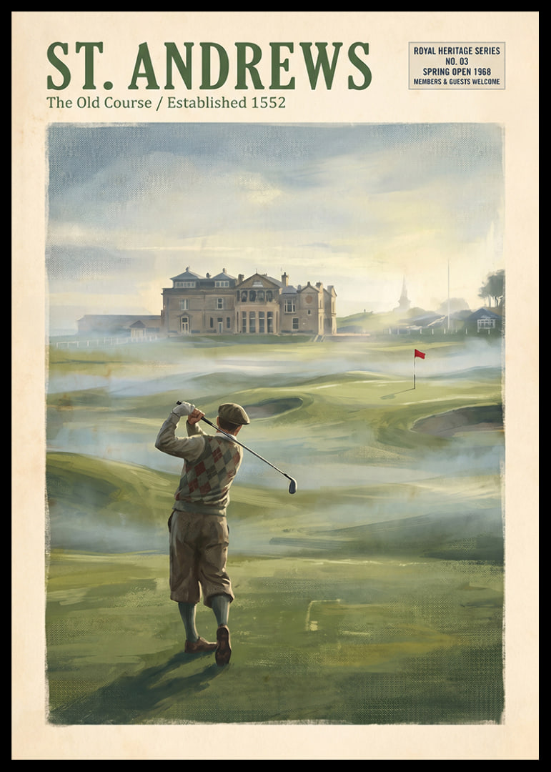 Staromódne golfové čaro s historickým St. Andrews.-12
