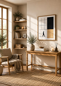 Elegant silhouette wanders towards a geometric world of contrasts.-8