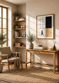 Elegant silhouette wanders towards a geometric world of contrasts.-8