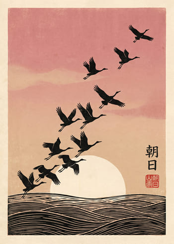 Poster Sunrise Flight
