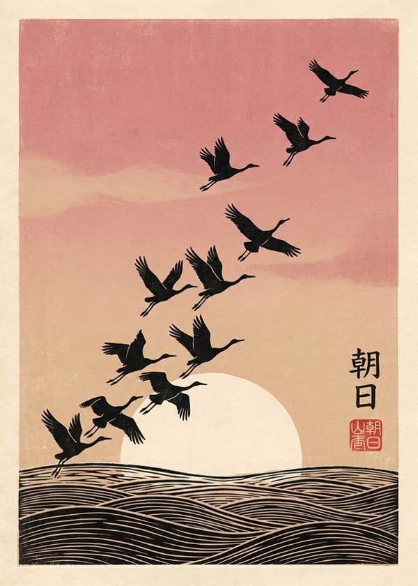 Poster Sunrise Flight