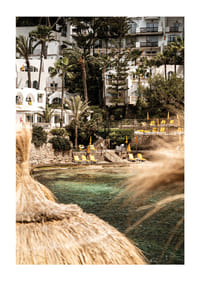 Sunlit coastal houses create a tropical dream escape.-1