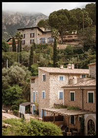Charming village with stone houses surrounded by lush greenery.-6