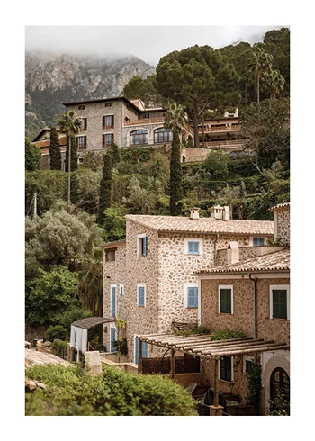 Poster Palma de Mallorca Mountain Village Charm